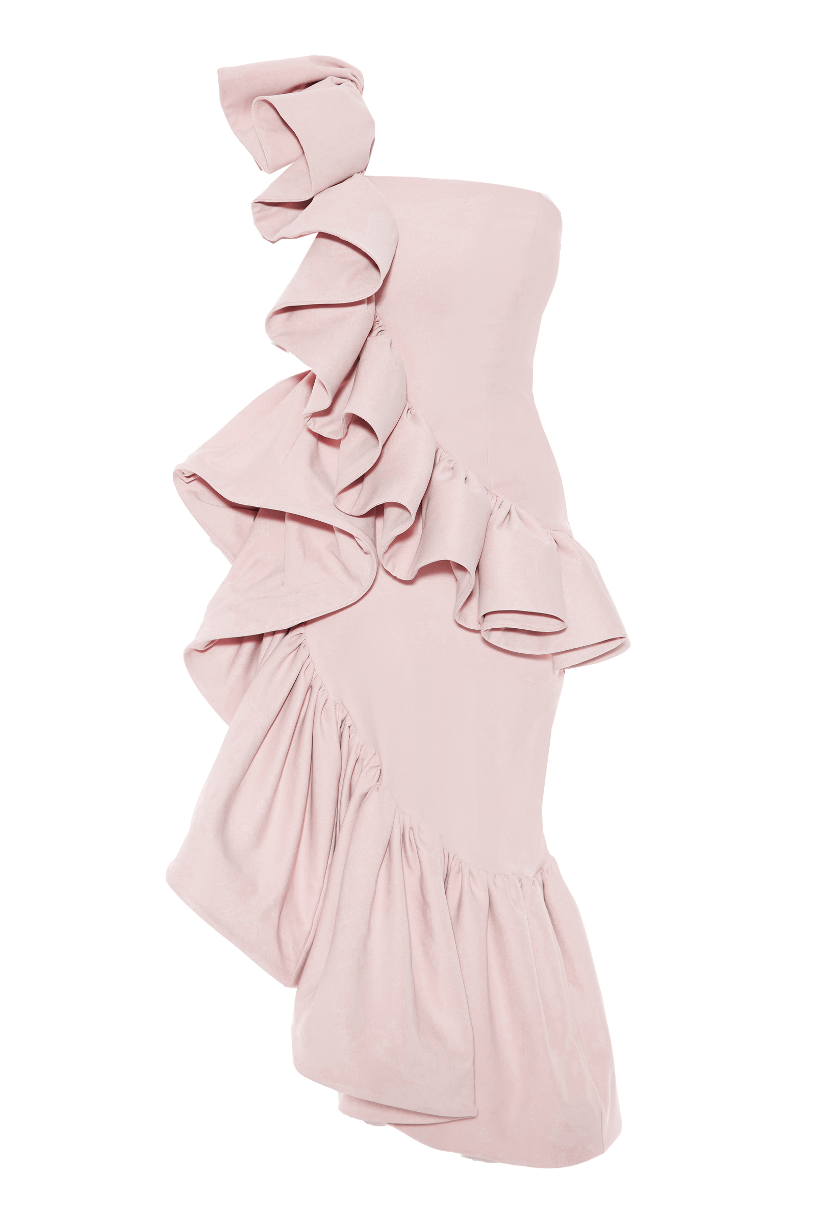 Blush Crepe Sleeveless Maxi Dress